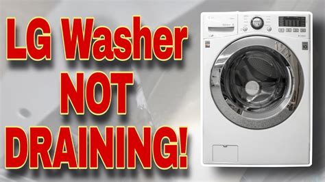 lg washer water not draining|SOLVED: LG WASHER wont drain or spin